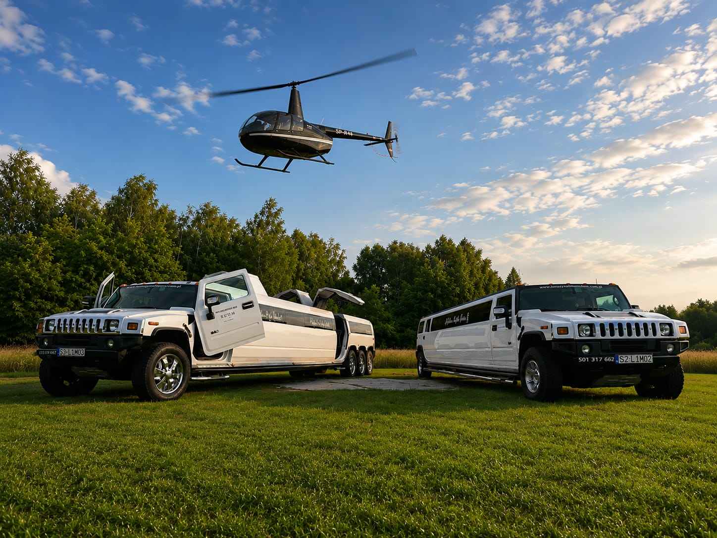 Hummer limzyna wynajem porsche limo wynajem 12 osobowe śmigłowiec wy Katowice - zdjęcie 1
