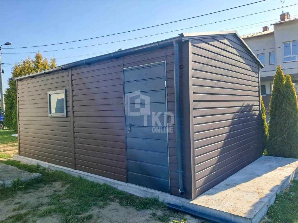 Garaż blaszany 3,5x5m  brama drzwi  okno rynna dach TKD268 Rybnik - zdjęcie 5