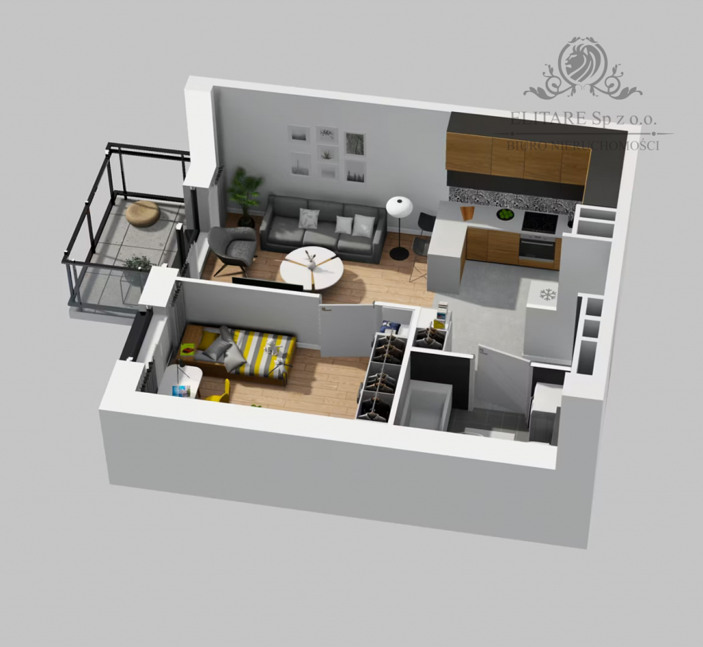 Mieszkanie 2pok, 35,63m2 z balkonem, ogrz.miejskie, Krzyki, Wrocław Krzyki - zdjęcie 7