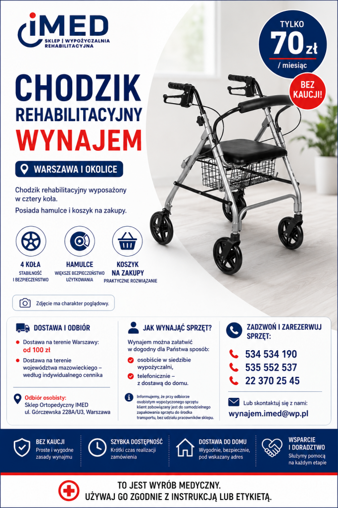 Chodzik rehabilitacyjny – wynajem Warszawa Bemowo - zdjęcie 1