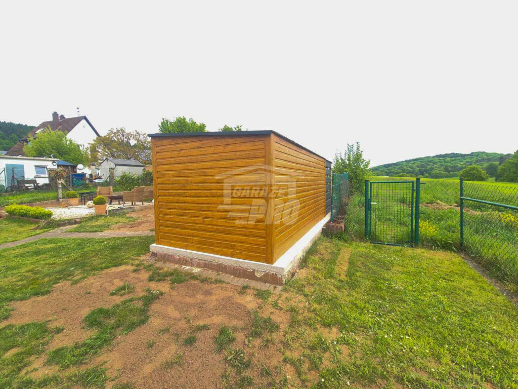 Schowek Domek Ogrodowy 4x2m + wiata 1,5m drzwi 2x okno dach  GP614 Koszalin - zdjęcie 3