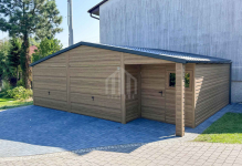 Garaż blaszany 8x6m + wnęka brama drzwi okno blachodachówka SO139 Niepołomice - zdjęcie 2