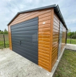 Garaż blaszany 5x6m brama uchylna drzwi okno dach rynny ID1244 Nysa - zdjęcie 4
