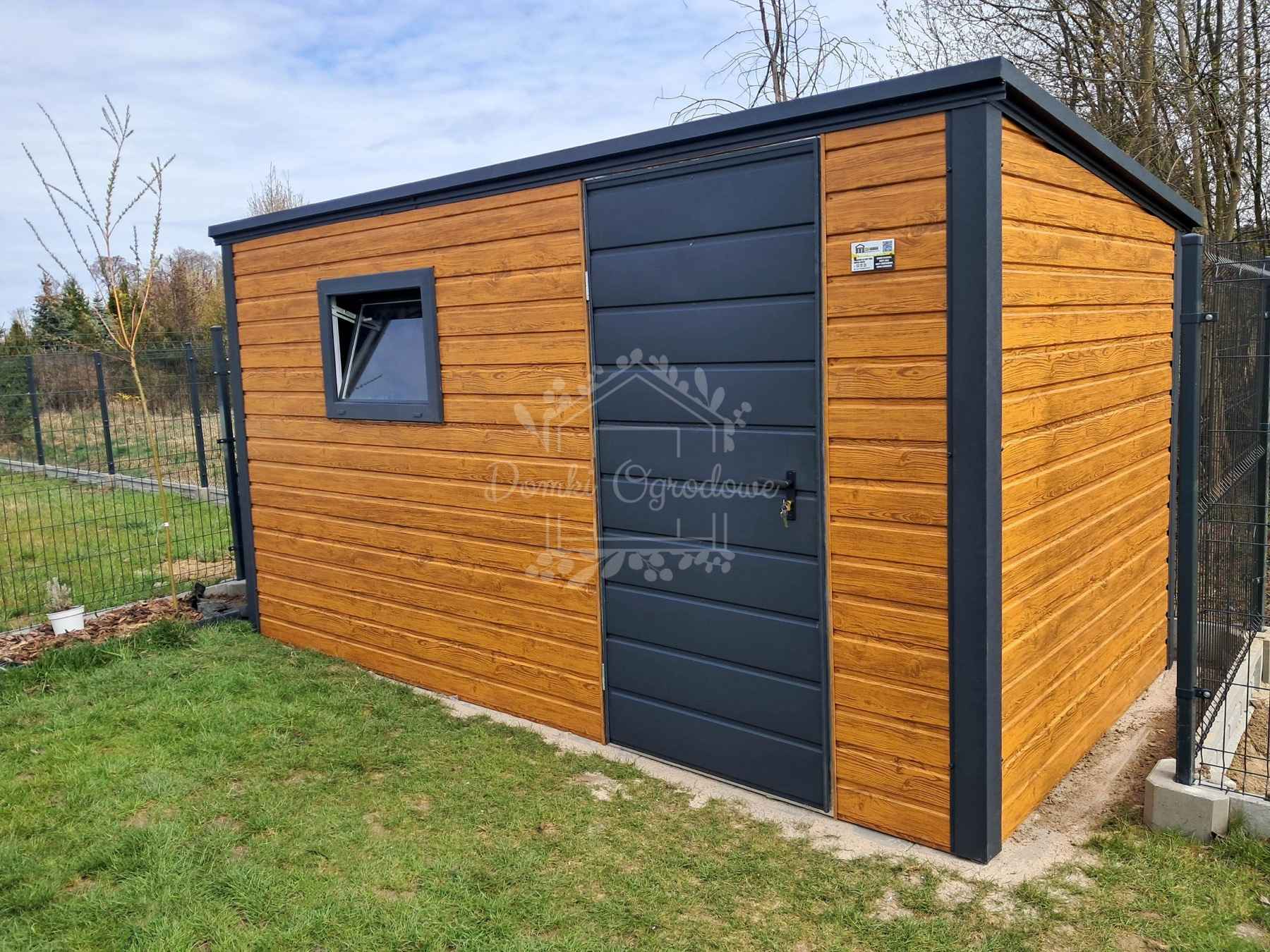 Schowek - domek ogrodowy 4x2m   drewnopodobny - dach spad w tył ID1021 Koszalin - zdjęcie 2