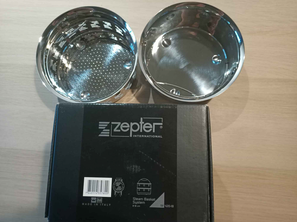 ZEPTER Nowy Koszyk i miska do gotowania na parze, 4.0 l, Ø 18 cm Śródmieście - zdjęcie 1