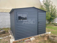 Domek Ogrodowy 3x3 Drzwi Okno Dach dwuspadowy Antracyt GP228 Września - zdjęcie 3