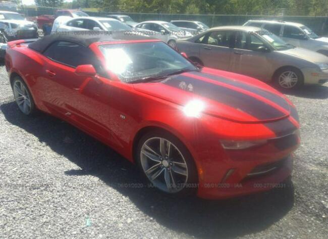 Chevrolet Camaro 2017, 3.6L, kabriolet, LT, po kradzieży Warszawa - zdjęcie 2