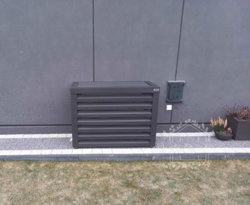 Osłona klimatyzatora - pompy ciepła 90x40x80 cm antracyt ID459 Sopot - zdjęcie 5