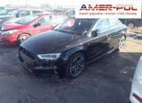 Audi A3 2017, 2.0L, 4x4, uszkodzony przód