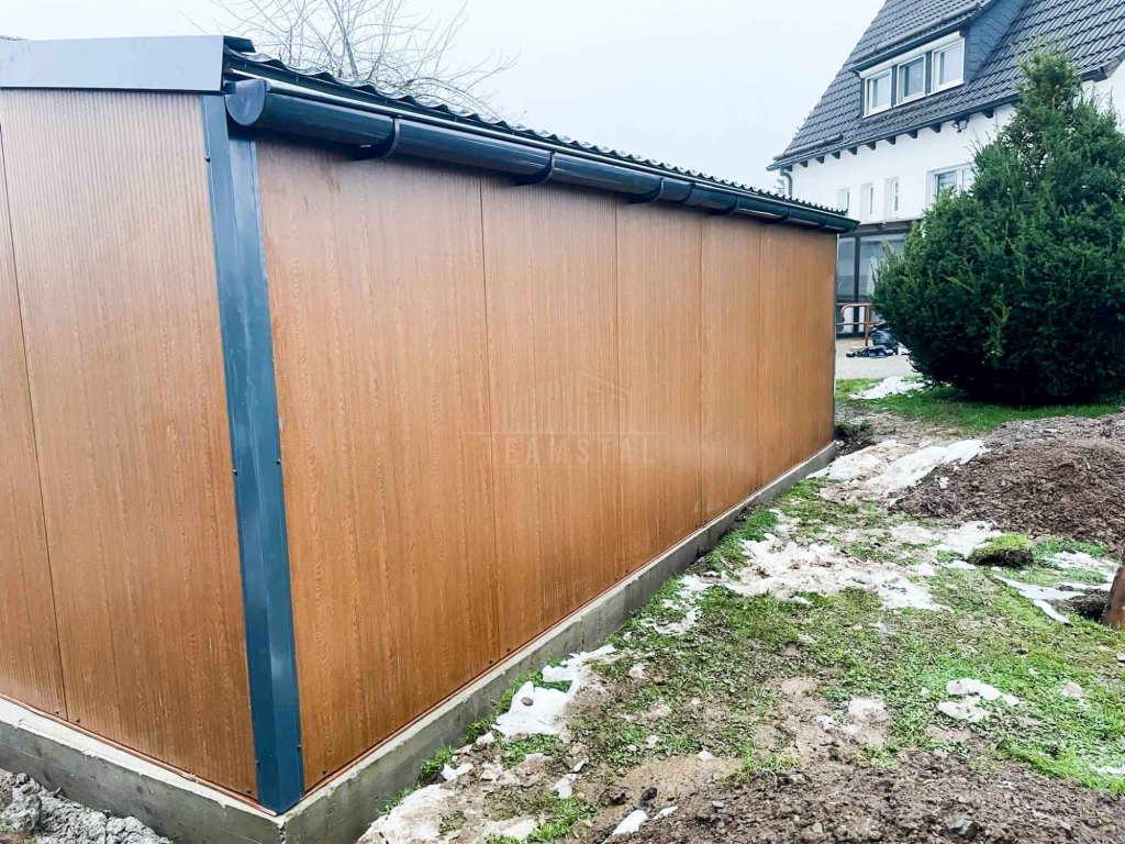 Garaż Ocieplany Płyta 9x6 2x Brama 2x okno Rynny Blachodach TS1238 Katowice - zdjęcie 8