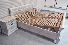 łóżko z materacami i szafkami - komplet jak nowy Olsztyn - zdjęcie 5