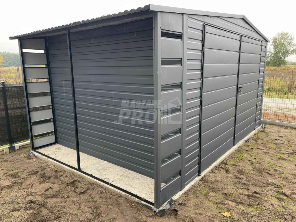 Domek Ogrodowy 4x3 + wiata Brama dwuskrzydłowa - Dach dwuspadowy GP238 Rybnik - zdjęcie 3