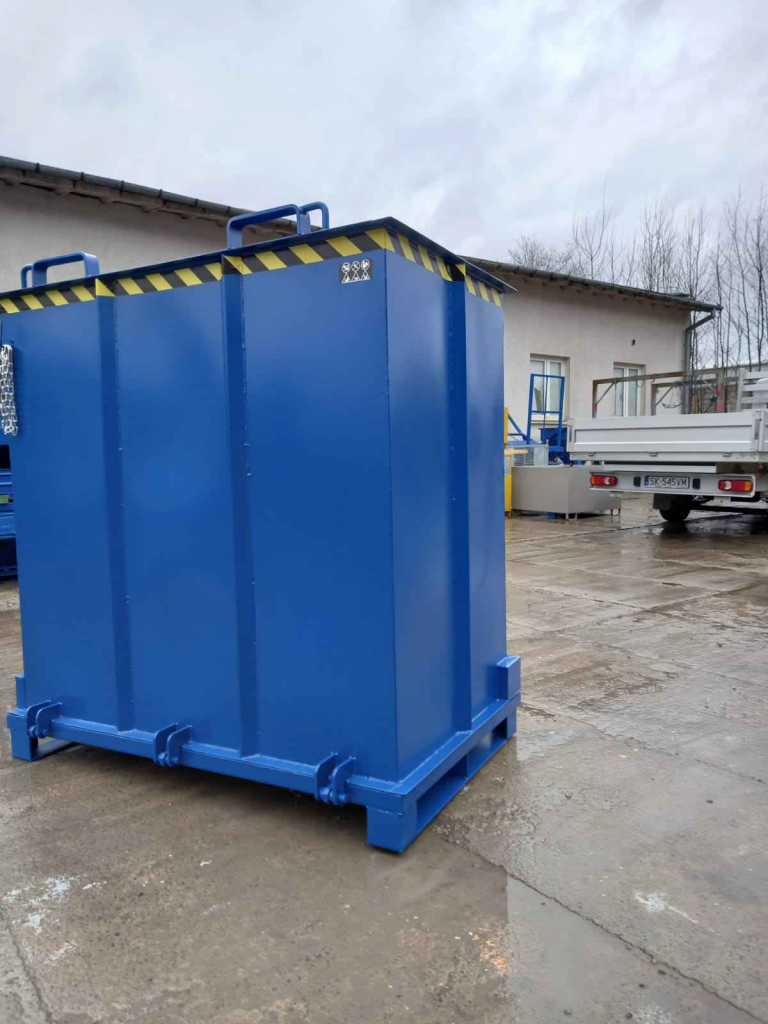 Kontener z otwieranym dnem PMD 1500 L Kielce - zdjęcie 1