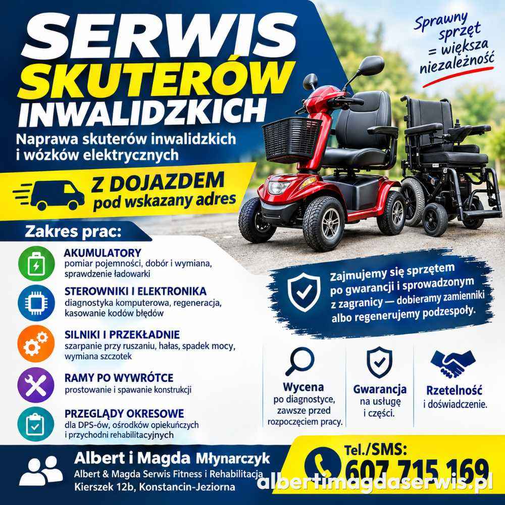Serwis skuterów inwalidzkich Warszawa - naprawa z dojazdem do klienta Bemowo - zdjęcie 1