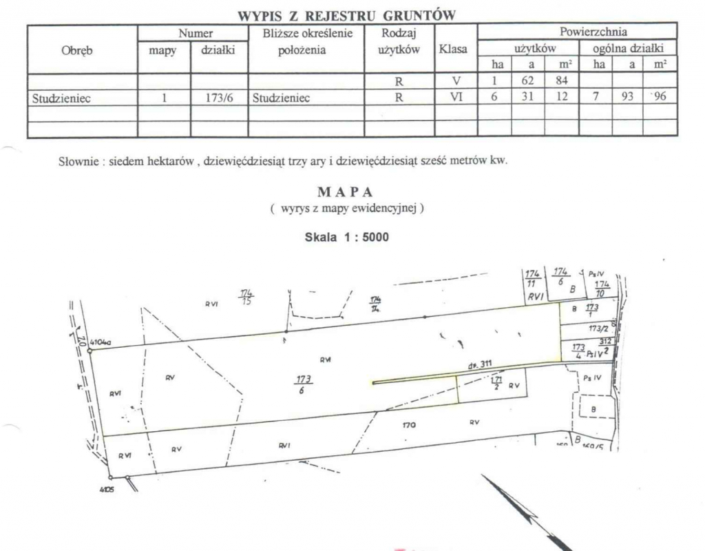 Sprzedam atrakcyjną działkę rolną o powierzchni 7,9396ha, Studzieniec Studzieniec - zdjęcie 2