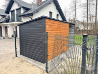 Schowek domek ogrodowy 3x2m + wiata 1,5m drewnopodobny ID879 Radom - zdjęcie 2