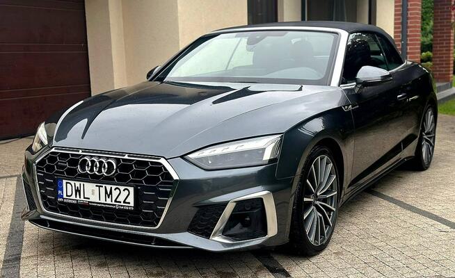 Audi A5 Cabrio S line Quattro 2.0 45TFSI 265KM Jak Nowe Wrocław - zdjęcie 4