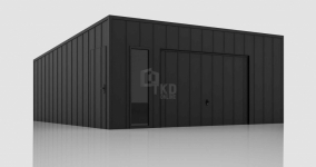 Garaż blaszany 6x6 brama okno drzwi blacha na rąbek dach TKD381 Sanoka - zdjęcie 2