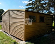 Domek ogrodowy 2,5x5 m + wiata 1,5x5 m drzwi 2x okno rynny GP755 Ruda Śląska - zdjęcie 5
