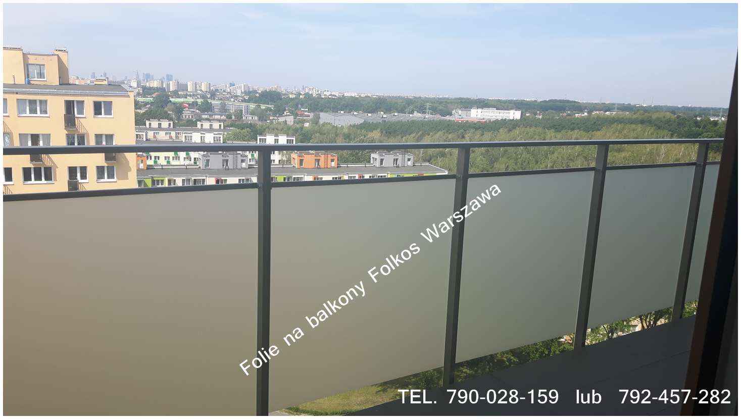 Folie na balkon Żoliborz - Oklejamy balkony na Żoliborzu -Folkos Białołęka - zdjęcie 4