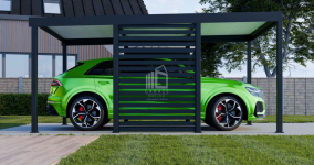 CarPort PREMIUM - Wiata samochodowa 3x5 Antracyt Zabudowa - ID956 Rawa Mazowiecka - zdjęcie 3