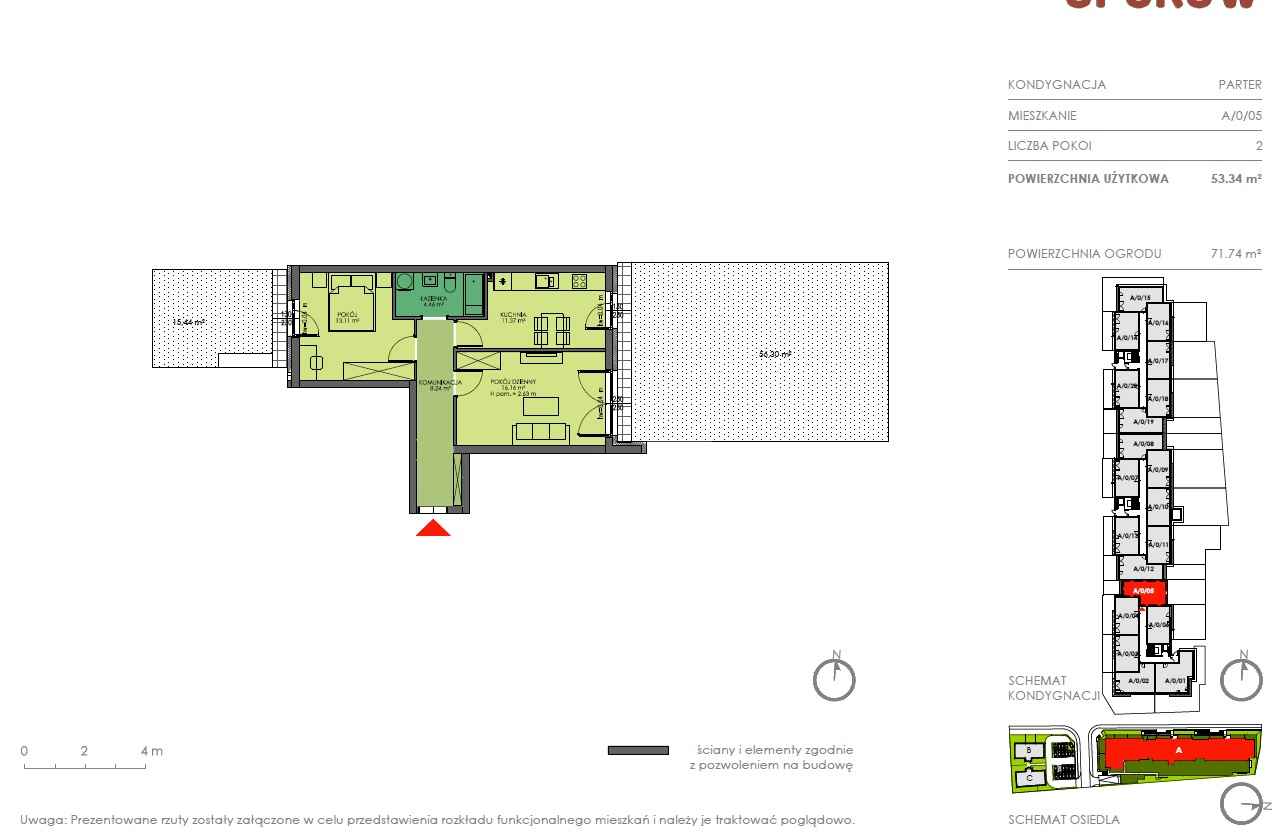 2pok, 53met, okolice Jutrzenki 2 OGRODY/MP/2020 (Wrocław) Krzyki - zdjęcie 12