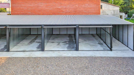 Rząd garaży 24x5m + wiata 2m 8x brama uchylna  dach spad w przód GP488 Dobre Miasto - zdjęcie 10