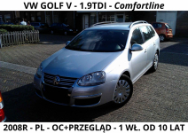VW GOLF V 1.9 tdi Comfortline 1 wł. od 10 lat Lublin - zdjęcie 1