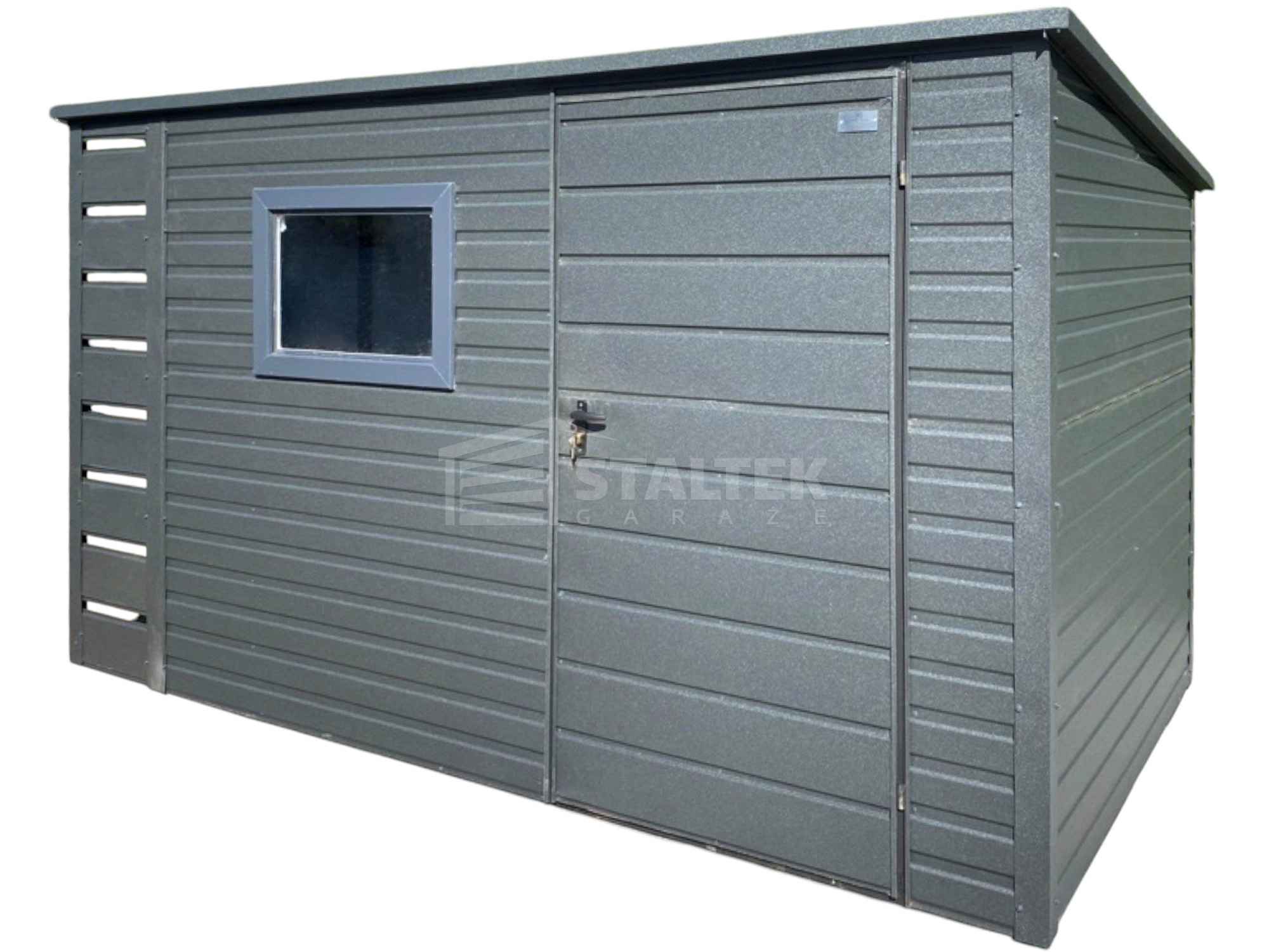 Schowek – domek ogrodowy 3×2 – wiata 0,4×2 – drzwi – okno dach ST238 Rybnik - zdjęcie 1