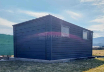 Garaż blaszany 3,5x5m - brama uchylna - 2x okno  dach ST239 Częstochowa - zdjęcie 2