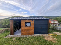 Schowek - domek ogrodowy 4x2,5m dekor z lameli  blachodachówka ID1106 Radom - zdjęcie 4