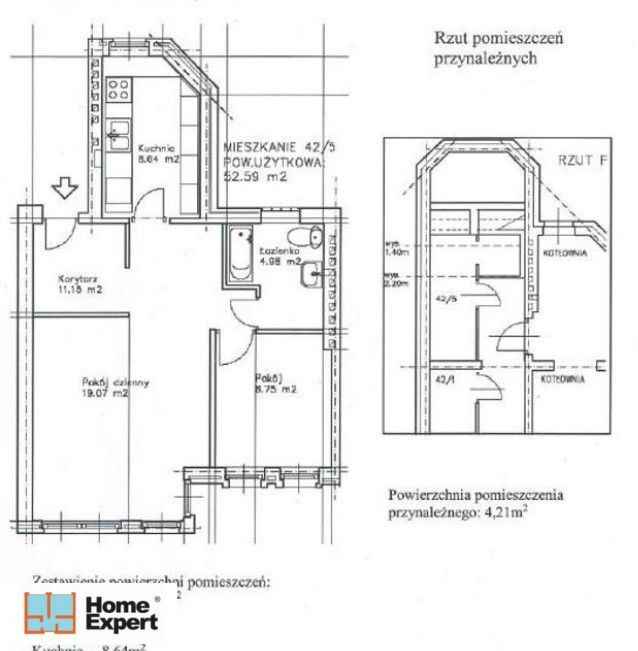 2pok, 53met, okolice Placu Macieja PEŁEN ROZKŁAD/KOMÓRKA (Wrocław) Śródmieście - zdjęcie 12