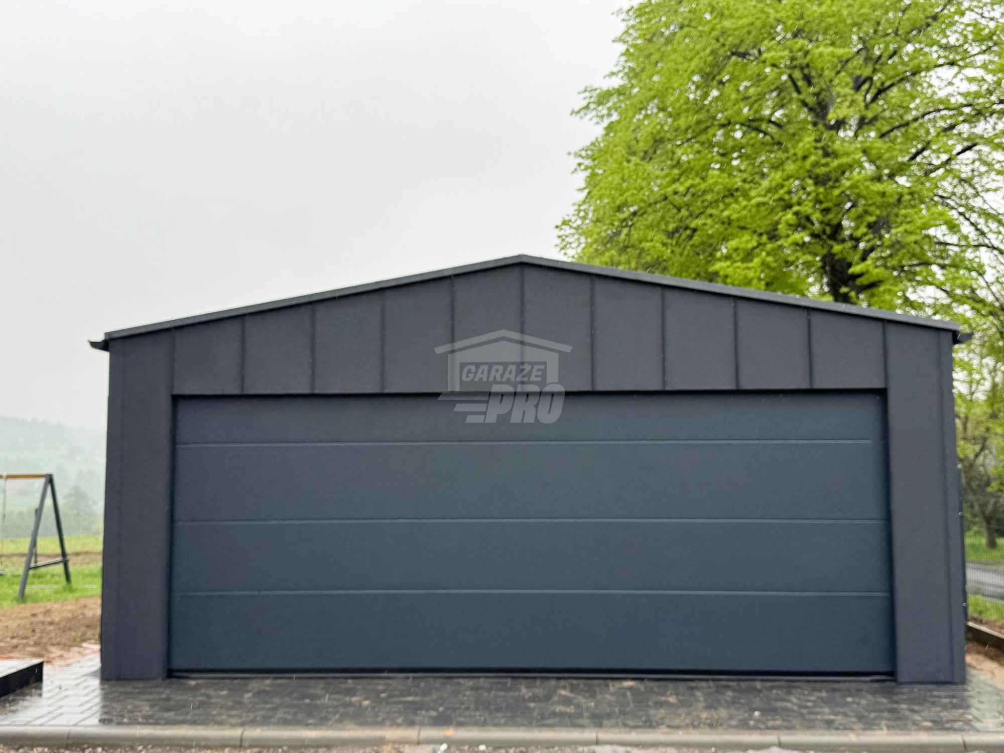 Garaż blaszany Premium 6x5,8 Brama drzwi okno rynny Blacha rąbek GP648 Kielce - zdjęcie 2