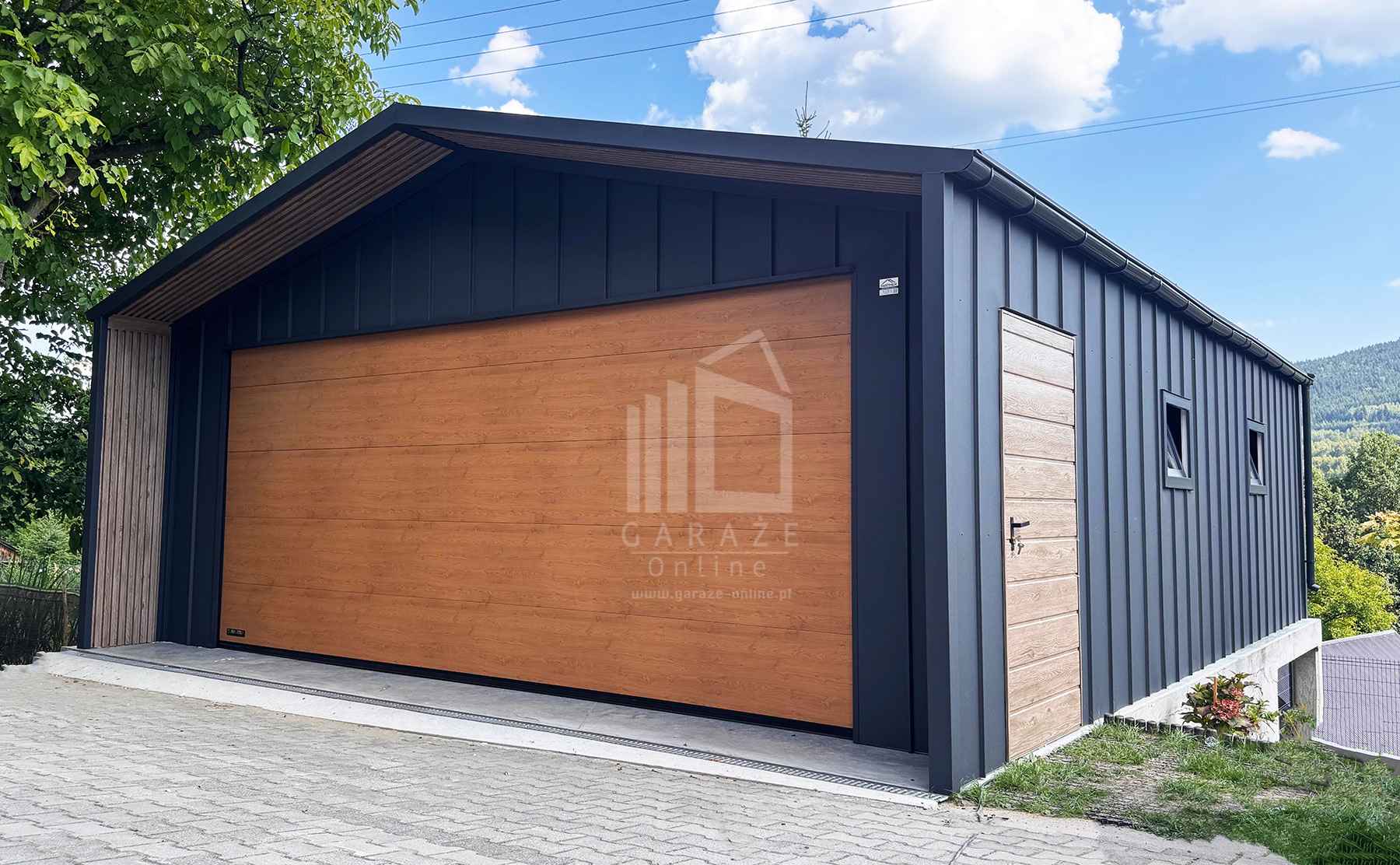 Garaż blaszany 6x8 m brama drzwi 4x okno dach rynny ID1297 Rawa Mazowiecka - zdjęcie 2