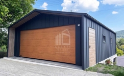 Garaż blaszany 6x8 m brama drzwi 4x okno dach rynny ID1297 Rawa Mazowiecka - zdjęcie 2