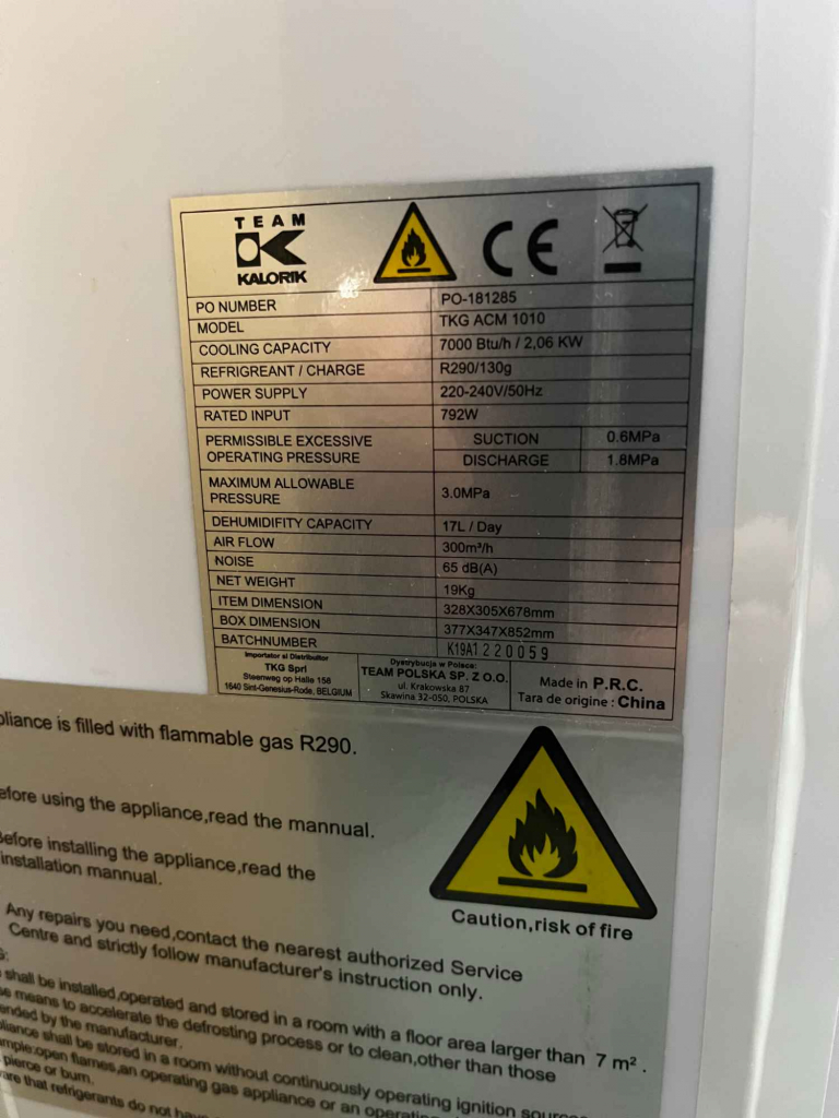 Sprzedam klimatyzator przenośny Kalorik TKG ACM 1010 Nowa Huta - zdjęcie 3