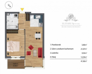 Mieszkanie 41,96m2, 2 pokoje, ogrzewanie miejskie/ Huby, Wrocław Wrocław - zdjęcie 5