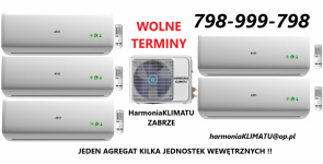 KLIMATYZACJA ŚCIENNA SUFITOWA MONTAŻ 8% VAT HARMONIA KLIMATU ZABRZE