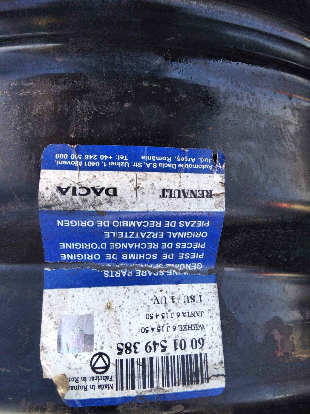 Felgi stalowe 15" Dacia,renault Nowy Tomyśl - zdjęcie 10