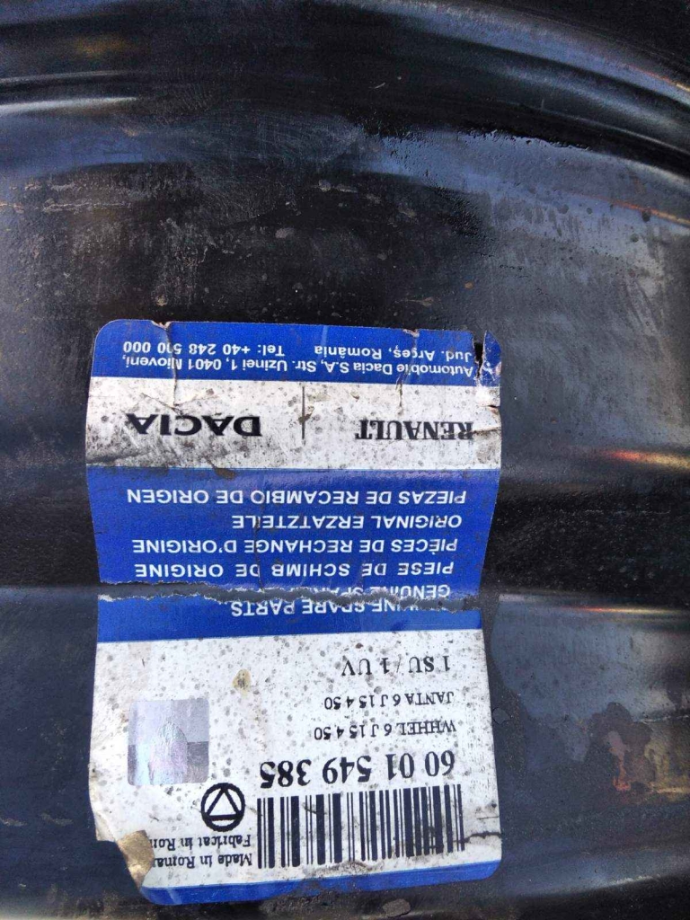 Felgi stalowe 15" Dacia,renault Nowy Tomyśl - zdjęcie 10