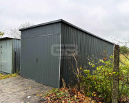 Garaż Blaszany 3x6 - Brama Dwuskrzydłowa - Antracyt - dach GB150 Bydgoszcz - zdjęcie 3