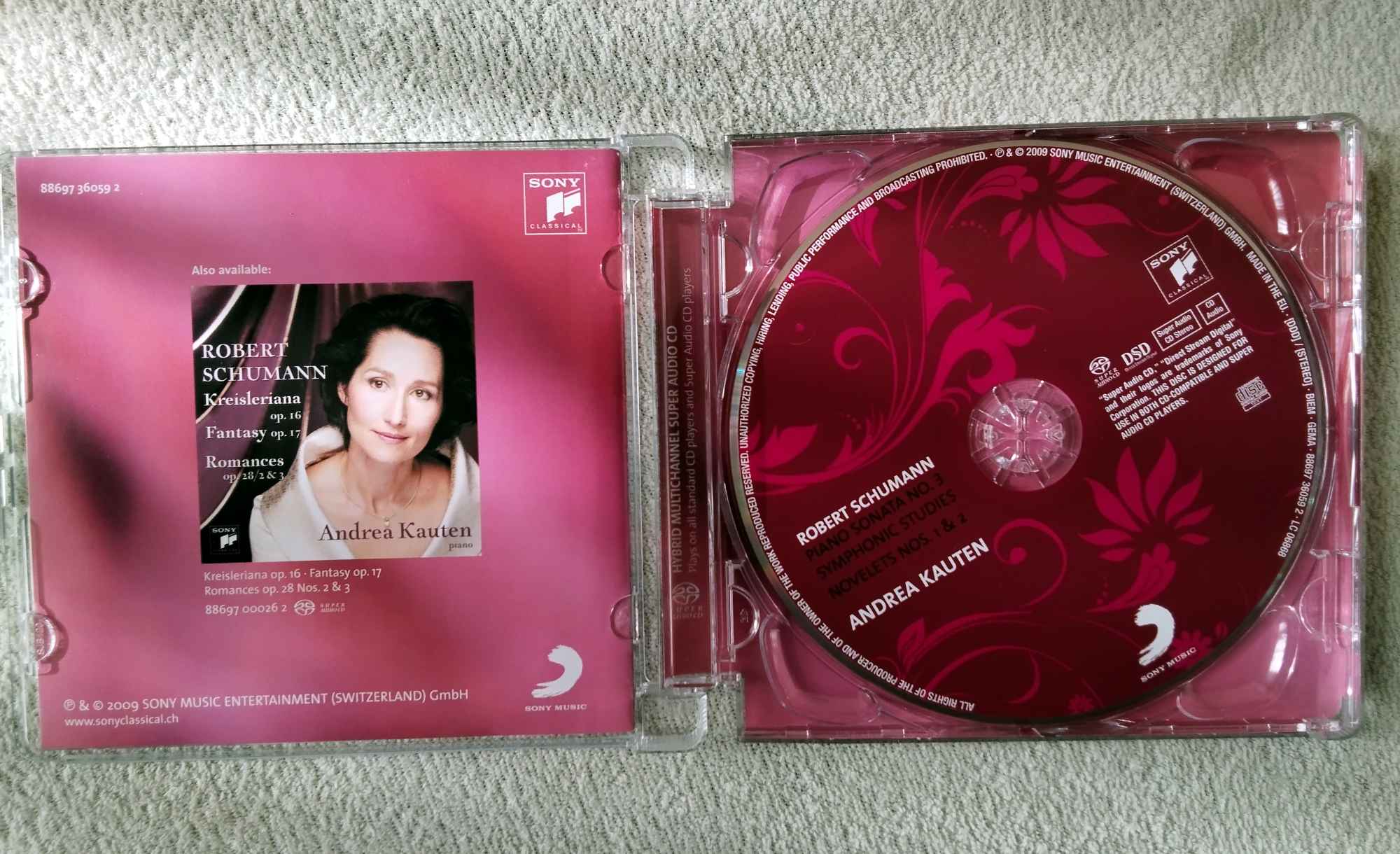 Schumann:Piano sonata No 3, Symphonic Studies, Novelets. A.Kauten SACD Sosnowiec - zdjęcie 3