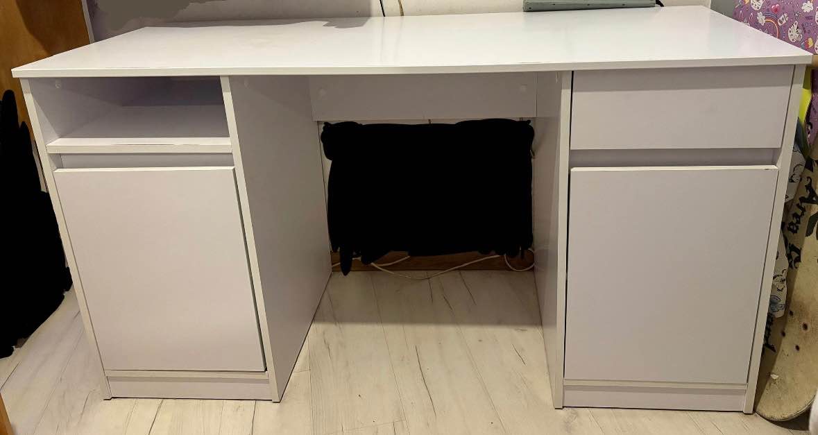 Używane biurko białe Będzin - zdjęcie 1