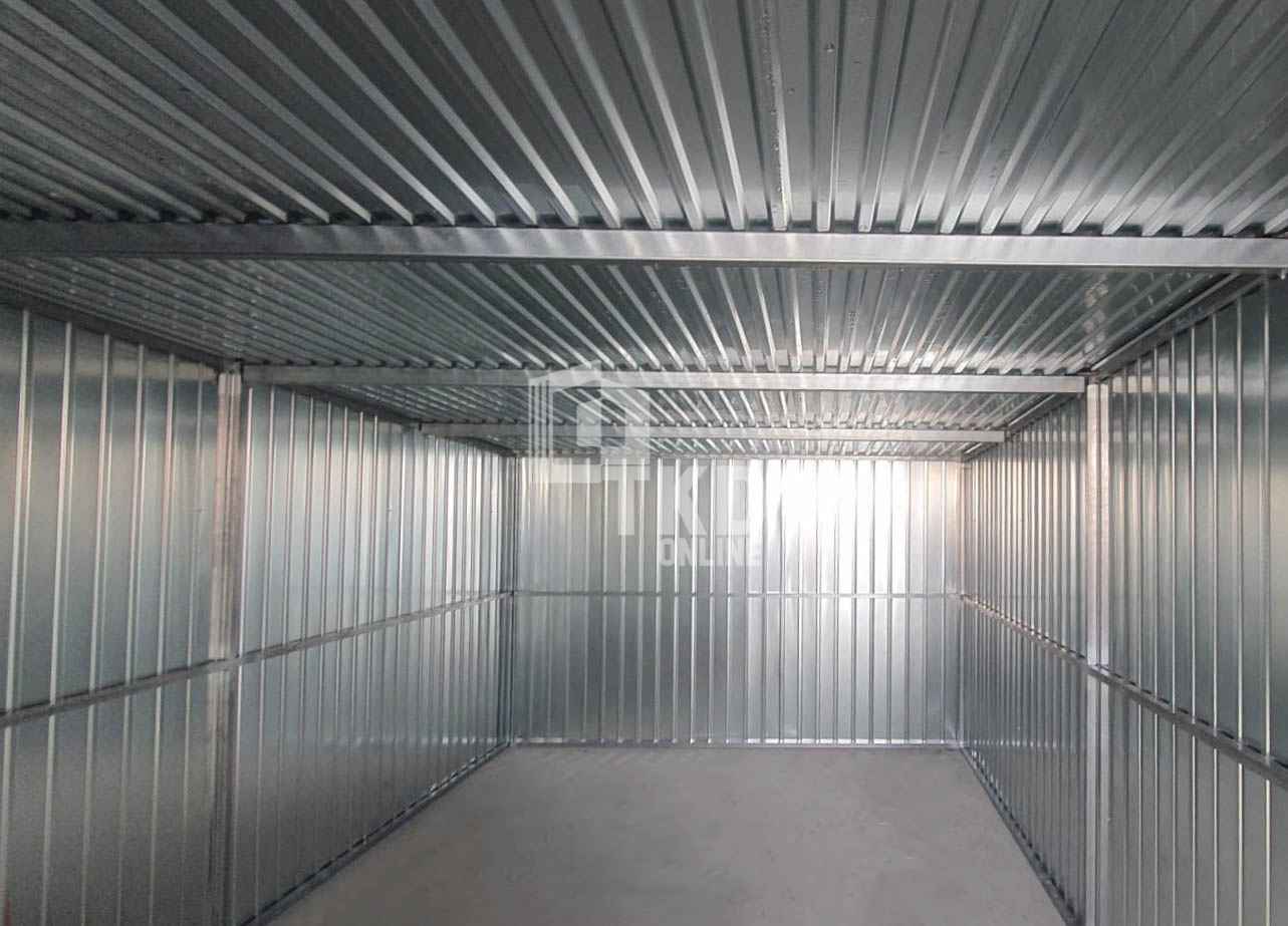 Garaż blaszany 3x5m - brama dwuskrzydłowa dach spad w tył TKD386 Łuków - zdjęcie 9