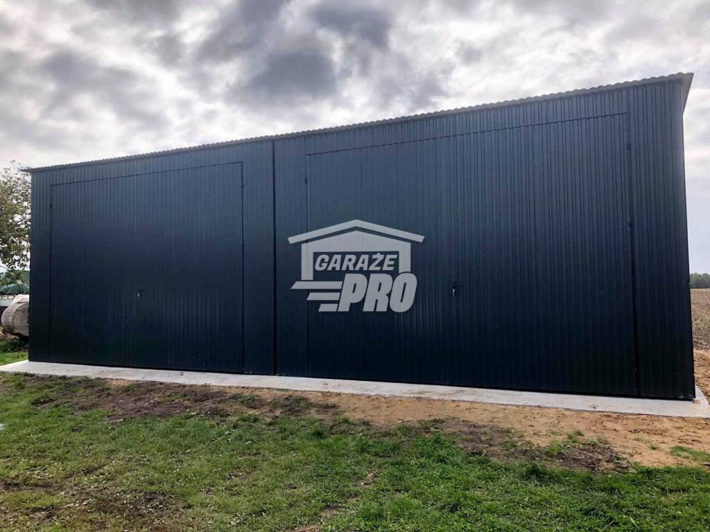 Hala Garaż blaszany 8x6  antracyt spad w tył GP142 Niepołomice - zdjęcie 2