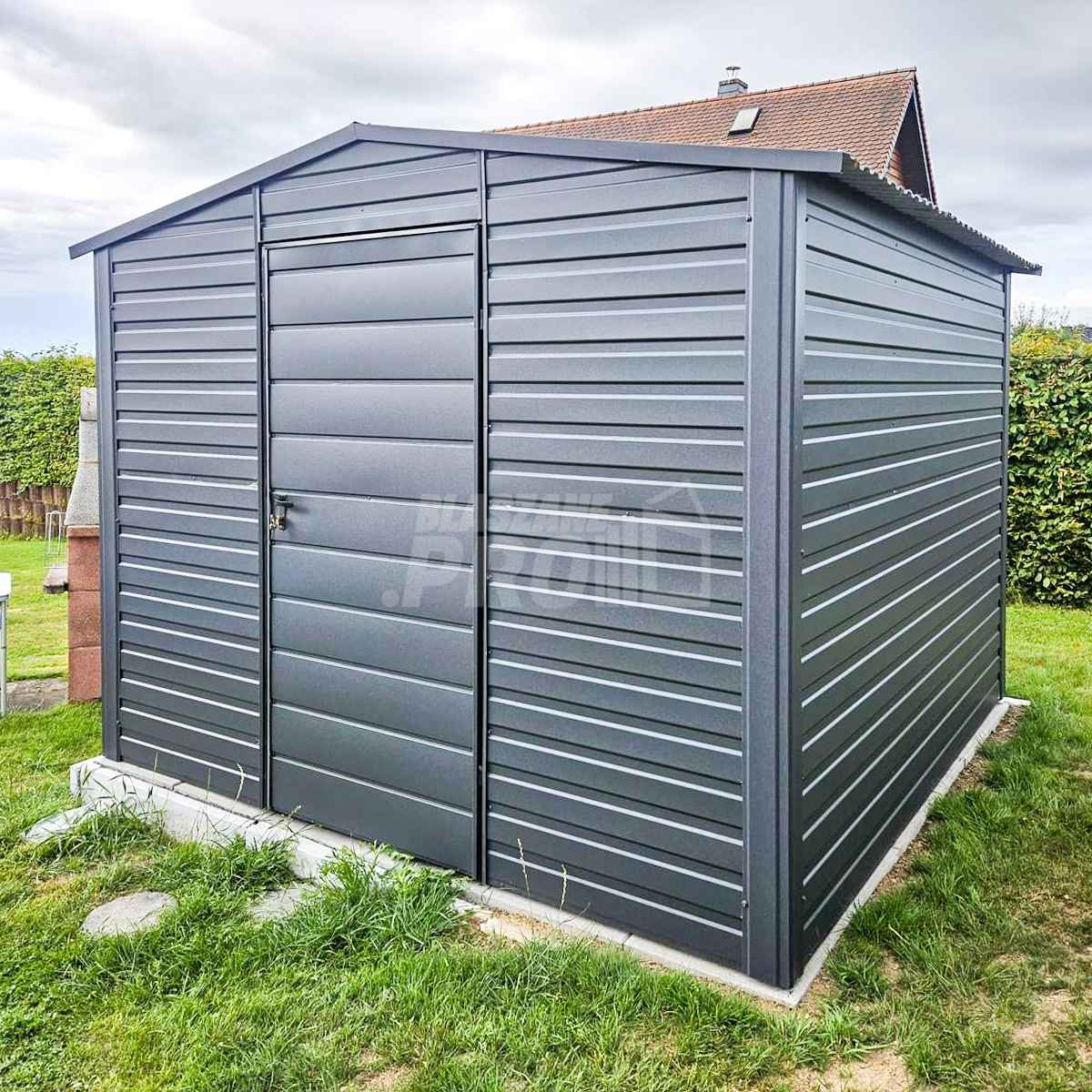 Schowek Domek ogrodowy 3x3m drzwi - antracyt - dach dwuspadowy GP429 Legnica - zdjęcie 3