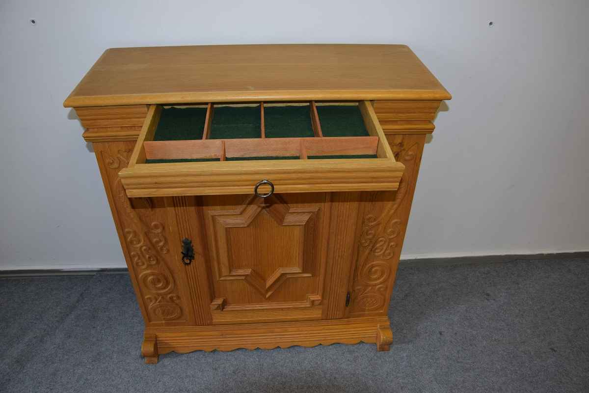 komoda w całości z drewna dębowego - super stan Olsztyn - zdjęcie 3