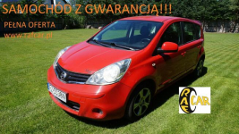 Nissan Note zarejestrowany, ubezpieczony. Gwarancja. Polecam !!!