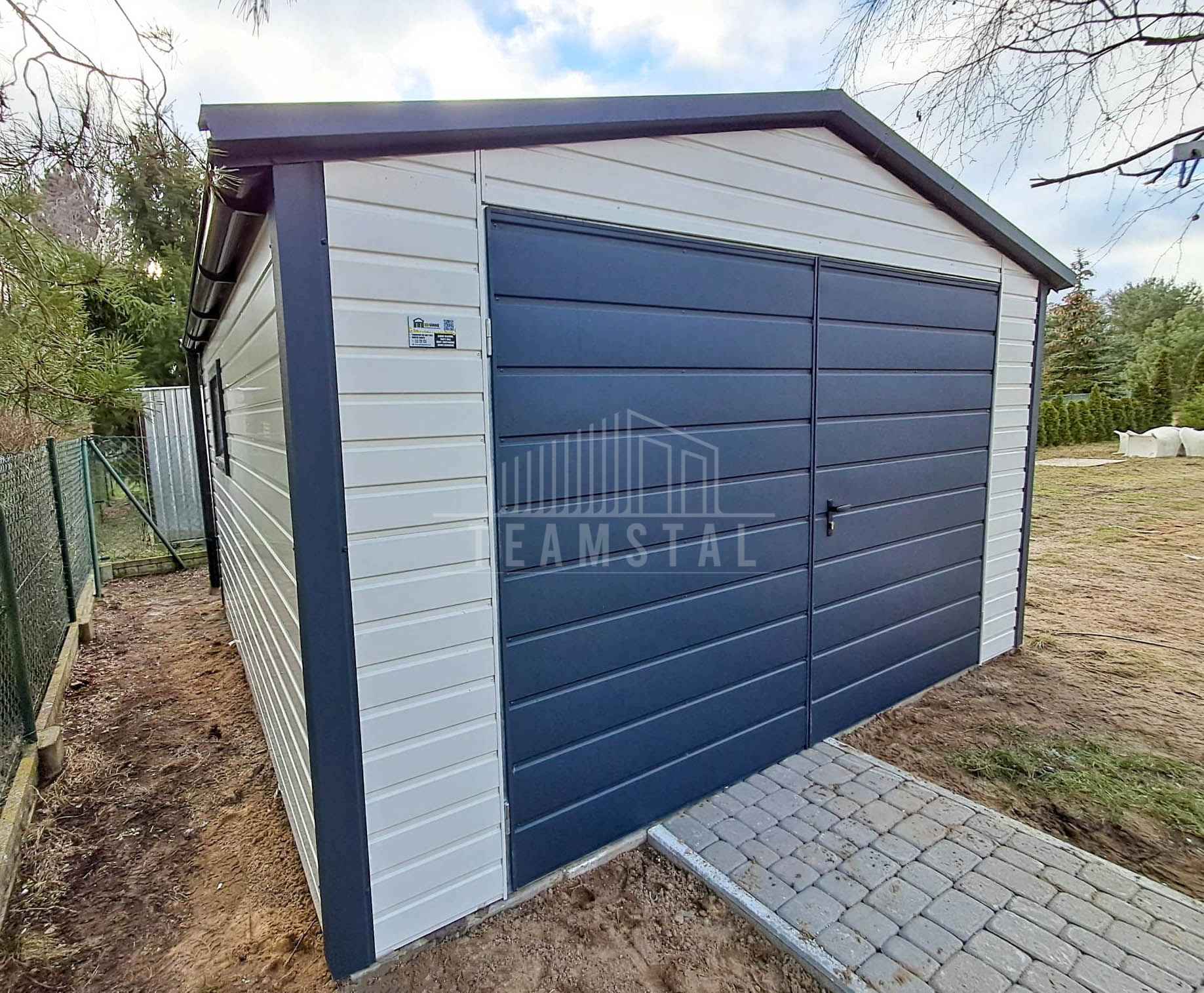 Garaż blaszany 4x4m Brama 2x Okno rynny blachodachówka  Dach TS1076 Jelenia Góra - zdjęcie 2