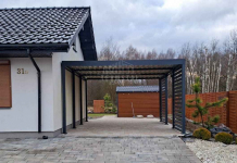 Carport PREMIUM - Wiata samochodowa 4x5m  dodatkowa zabudowa TS1227 Toruń - zdjęcie 2